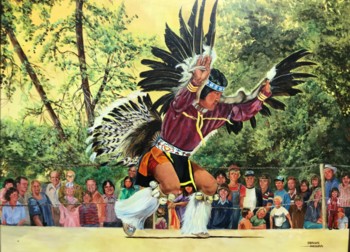 Eagle Dancer at Family Reunion